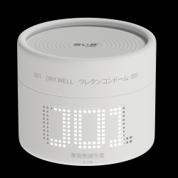 【情趣用品】澀井 澀井聚氨酯避孕套001桶裝-3只裝